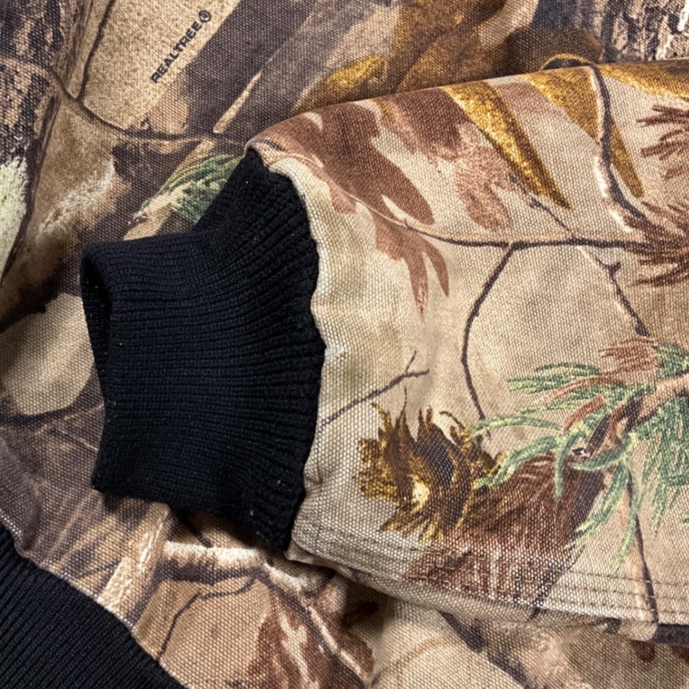 VTG Carhartt Youth L 10/12 YYJ220 CAP Camo Hooded Active Jacket Thermal Lined - Picture 16 of 16